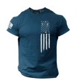 thumbnail image 1 of jsaierl T-shirts Graphiques 3D pour Hommes, Imprimé Jour de l'Indépendance, Manches Courtes, Col Rond, Décontracté, Été, Gym, 1 of 5