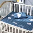 thumbnail image 2 of Estbridge Excellent Absorbent And Washable Urine Pad  Portable Mattress  Suitable for Women And The Elderly  Reusable Menstrual Protection Pad  Waterproof And Breathable Mattress Cover  V, 2 of 5
