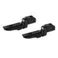 thumbnail image 1 of Motorbike Footrest, 2PCS Anti Slip T6063 Aluminium Alloy Motorcycle Front Foot Pegs Tapered Anodized   For Modification Black, 1 of 8