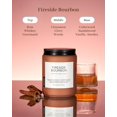 thumbnail image 2 of M&SENSE Fireside Bourbon Candles Strong Scented, 2 Wick Jar Candle 19.4oz 110 Hour Long Lasting, Organic Natural Soy Wax Candle for Bedroom Kitchen Home Decor, Warm Housewarming Candle Gift MSS603L08, 2 of 8