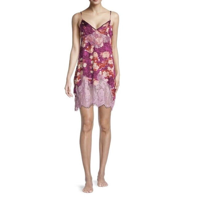 INTIMATELY FREE PEOPLE Combinaison-Robe Nuisette à Fleurs Sunfade Bijou Combo ( L )