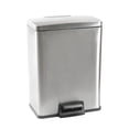 thumbnail image 1 of Hometrends 40 Litre Stainless Steel Pedal Trash Can for Kitchen, Removable interior pail with bag cinch for a tight fit, Fingerprint-Resistant Finish, 1 of 8