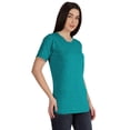 thumbnail image 2 of Inkmeso Womens Basic Crewneck Tshirt Short Sleeve Regular Fit Long Tee Workout Top, 2 of 8