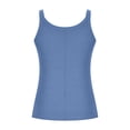 thumbnail image 4 of Timegard Tank Tops for Women Plus Size Square Neck Slim Comfy Solid Color Basic Tee Casual Going out Top, 4 of 6