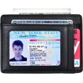 thumbnail image 2 of LAICAIW Kinzd Slim Wallet RFID Front Pocket Wallet Minimalist Secure Thin Credit Card Holder Black, 2 of 6