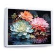 thumbnail image 2 of Designart Multi-Color Traditional White Framed Wall Art, Succulent framed wall Art, Reflecting on Succulent Beauty , Succulent framed wall art decor, 20x12 inches White Color Frame, 2 of 5