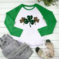 thumbnail image 5 of QIPOPIQ T-Shirts à Manches Longues à Col Rond pour Femmes T-Shirts de la Saint-Patrick Hauts T-Shirt Imprimé Trèfle T-Shirt Vert Porte-Bonheur T-Shirts de la Saint-Patrick Chandails pour Dames T-Shirts Imprimés Offres, 5 of 5