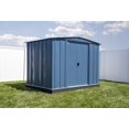 thumbnail image 1 of Arrow Classic Steel Storage Shed, 8x6, Blue Grey, 1 of 8