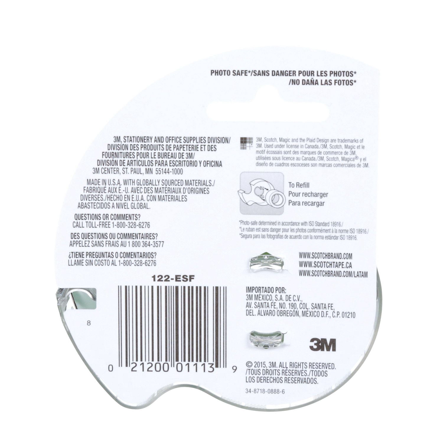 Ruban Magic(MC) Scotch® 122-ESF
