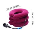 thumbnail image 2 of **Inflatable Neck Traction Device - Portable Cervical Support with Air Pump for Pain Relief, Posture Corrector & Relaxation, Home Office Travel Use, Adjustable Flannel Fleece Design**, 2 of 3
