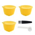 thumbnail image 1 of Machine à Café Capsule Kit Réutilisable Café Filtre Tasse Accessoires Adapté pour DOLCE Gosto (Jaune 3 Capsules1 Cuillère 1 Brosse), 1 of 7