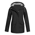 thumbnail image 2 of MeetoTime Manteau de Pluie Imperméable pour Femme Mi-Long à Capuche Coupe-Vent Extérieur Randonnée Imperméable Tailles Régulières et Plus, 2 of 5