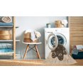 thumbnail image 2 of Ahgly Company Tapis d'Intérieur Lavable en Machine Carré Transitionnel Pêche Orange Profond, 4 Pieds Carré, 2 of 7