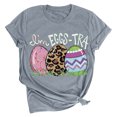 thumbnail image 2 of EGNMCR Shirts Chemises de Pâques pour Femmes Chemises Imprimé de Pâques Femmes Impression Manches Courtes Haut Manches Courtes Col Rond Haut Chemise Femmes T-, 2 of 3