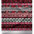 thumbnail image 1 of Soimoi Poly Georgette Fabric Aztec Southwestern Printed Fabric 1 Yard 42 Inch Wide, 1 of 1