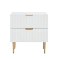 thumbnail image 2 of Lillianne Lacquer Finish 2 Drawer Side Table, Nightstand, 2 of 8