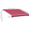thumbnail image 3 of Auvent rétractable manuel Outsunny 10'x8 ', 3 of 10