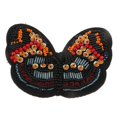 thumbnail image 2 of GUOOL Embroidered Butterfly Sequin Beaded Patches Appliques DIY Craft Orange+Red, 2 of 7