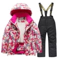 thumbnail image 1 of Hiiyo Kids Fleece Lined Ski Jacket & Pants Set Winter Snowboarding Winter Warm Snow Suits, 1 of 2