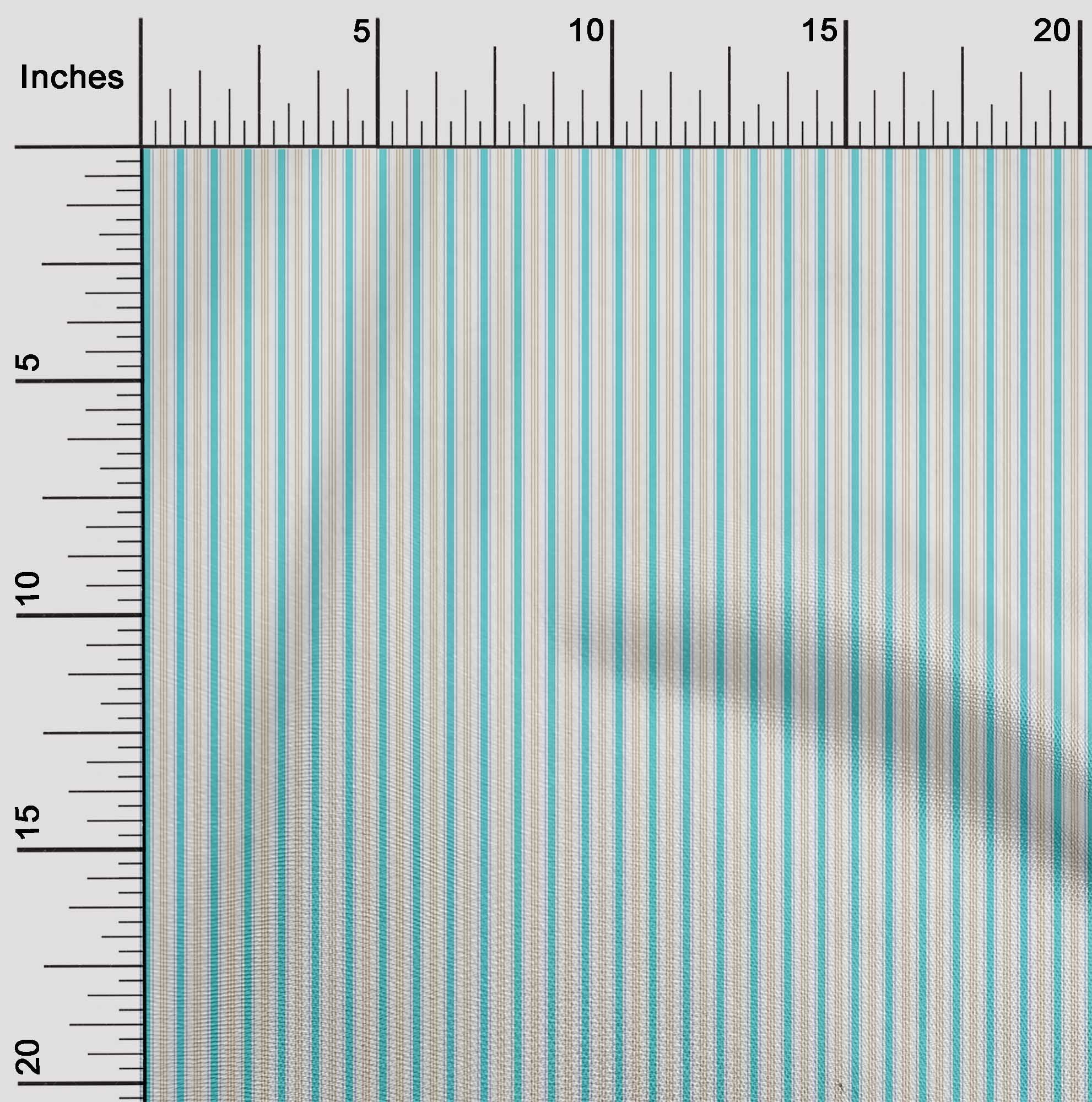 oneOone Viscose Jersey Fabric Multicolor Stripe Decor Fabric Printed BTY 60 Inch Wide