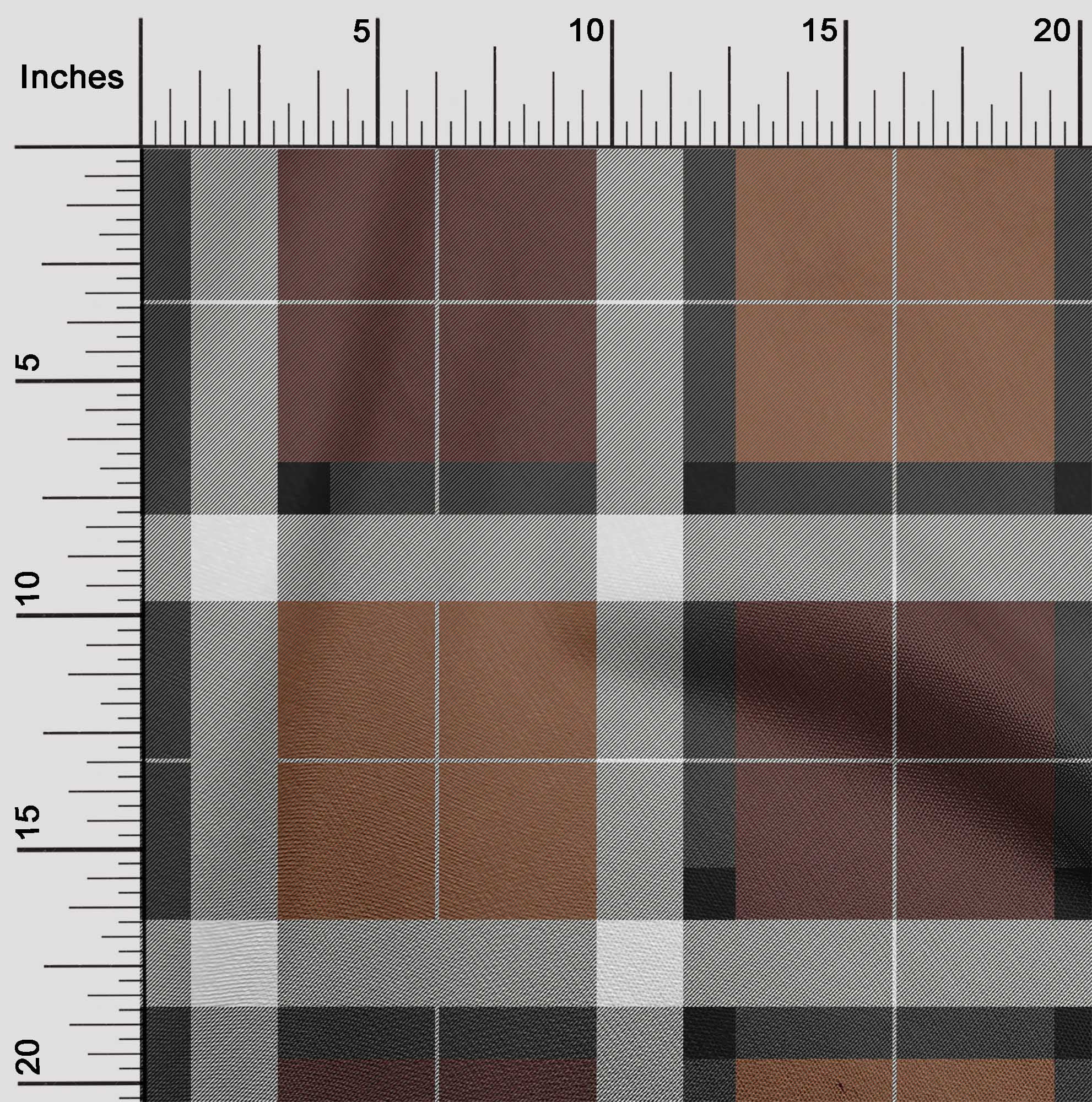 oneOone Viscose Chiffon Fabric Tartan Check Print Sewing Fabric BTY 42 Inch Wide