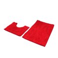thumbnail image 1 of maskred TPR Bottom Chenille Rug For Bathroom No Loose Thread And Good Stepping Feeling Prompt And Strong Red 50*80+50*50 1 Pc, 1 of 6