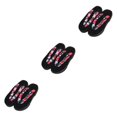 thumbnail image 4 of ZheElen Japanese Clogs Slippers Geta Sandals Flip Flops for Men Women 36 Black Round Size 36 3Set, 4 of 6
