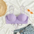 thumbnail image 1 of Strappy Seashell Bikini Top Mermaid Swim Tops Push Up Bathing Suit Tops For Women With Underwire Swimsuit Tops, 1 of 6