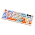 thumbnail image 3 of Bunblic Russian Mechanical Gaming Keyboard PBT Keycaps 38.5x14.5cm Wireless Keyboard blue yellow, 3 of 8