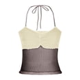 thumbnail image 4 of Cameland Camisoles Décontractées pour Femmes, Printemps Été, Couleur Unie Douce, Col Rond, 4 of 9