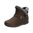 thumbnail image 2 of Chaussures pour Femmes Grande Taille Isolation Extérieure Bottes de Neige pour Femmes Bout Rond Chaussures à Enfiler Décontractées Bottes à Fermeture Éclair Chaussures pour Femmes en Liquidation, 2 of 9