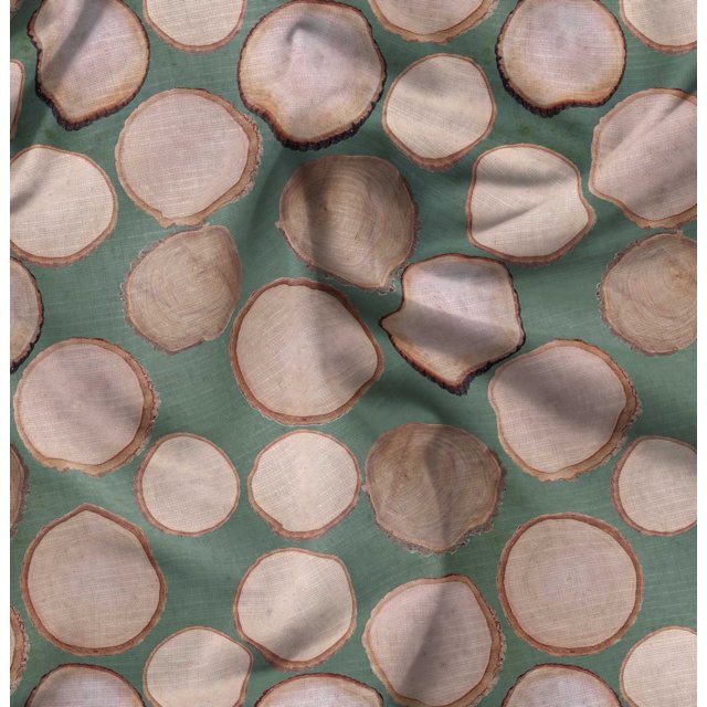 Soimoi Rayon Fabric Shells Ocean Print Fabric by Yard 42 Inch Wide