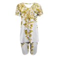thumbnail image 4 of Blouses pour Femmes, Ensembles de Blouses Décontractées à Manches Courtes Imprimées et Col en V pour Femmes, 4 of 4