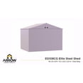 thumbnail image 4 of Arrow Elite 10 x 8 x 8 ft Cool Grey Steel Storage Shed, 4 of 8