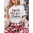 thumbnail image 4 of Family Christmas Casual Crew Neck T-Shirt - Polyester Knit Fabric Festive Pattern, 4 of 4