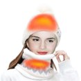 thumbnail image 5 of QTBIUQ USB Heated Hat and Scarf Set USB Smart Charging Neck Protector Winter Women Plus Cold Warmth Heating Hat Scarf Set, 5 of 5