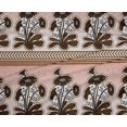 thumbnail image 4 of oneOone Polyester Lycra Peach Fabric Geometric|Leaves & Floral Block Craft Projects Decor Fabric Printed By The Yard 56 Inch Wide, 4 of 4