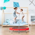 thumbnail image 2 of Goplus Trampoline Pliable Double Mini pour Enfants, Rebondisseur D\'entraînement Physique avec Poignée Ajustable, Rouge, 2 of 10