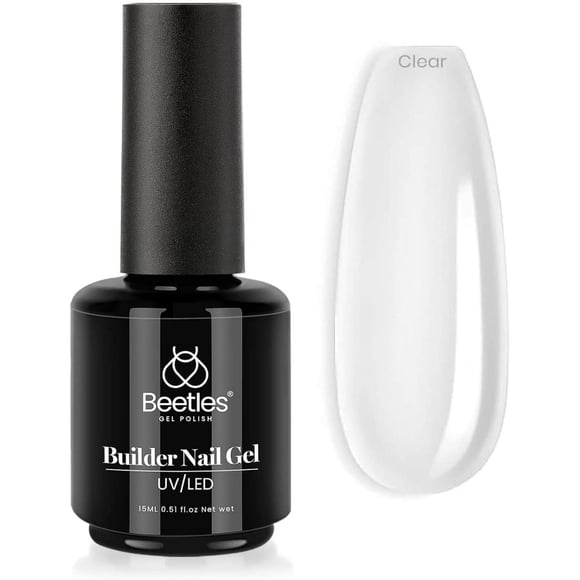 Beetles Gel Polish Beetles Builder Gel 7 en 1 Gel de renforcement des ongles Gel de couleur transparente Gel dur Extension d'ongles Gel pour les vacances Nail Art Design Cadeau pour filles