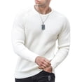 thumbnail image 1 of Kmbangi Chandail pour Hommes, Manches Longues Col Rond Chandail d'Hiver Uni Tricoté pour Usage Quotidien Décontracté, 1 of 5