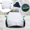 thumbnail image 1 of Universal Windshield Cover for Cars SUVs and Trucks | Winter Snow Protection and Summer Sun Shade | All Season Car Windshield Protector with Anti-Theft Straps | Easy to Install and Store, 1 of 9