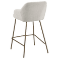 thumbnail image 2 of Bouclair Light Beige Neutral Fabric Bar Stool, 2 of 5