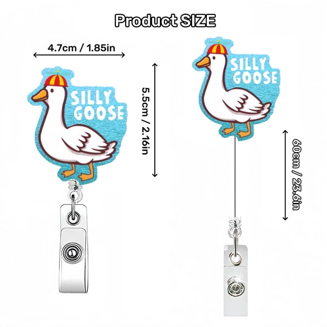 JJKBVCLO Funny And Cute Badge Reel With Clip Closure For Doctors Teachers Students Workers Etc Cartoon Pattern Badge Workplace Induction Graduation