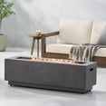thumbnail image 2 of Deiokin Rectangular Iron Fire Pit 50,000 BTU, 48" Outdoor Propane Fire Pit with Powder-Coated Frame for Patio, 2 of 9