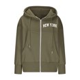 thumbnail image 5 of Veste en Polaire pour Femmes, Veste à Capuche Confortable avec Manches Longues, Coupe Ample, 5 of 5