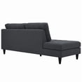 thumbnail image 2 of Modway Empress Sectionnel 2 Pcs en Tissu Rembourré Orienté vers la Gauche, Gris, 2 of 9
