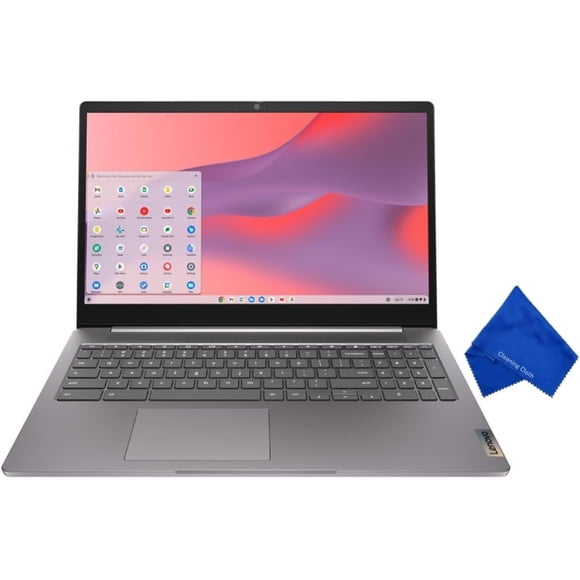 Refurbished (Good) Lenovo Ideapad 3i Chromebook 15.6" FHD Laptop (Intel Celeron N4500, 4GB RAM, 64GB eMMC, Chrome OS) - Arctic Grey (82N4004NUS)