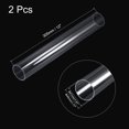 thumbnail image 2 of Unique Bargains 41mm ID 45mm OD 305mm  Clear Acrylic Pipe Rigid Round Tube for Lighting, Models, Plumbing, Crafts 2 Pack, 2 of 6