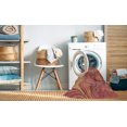 thumbnail image 2 of Ahgly Company Tapis d'Intérieur Lavable en Machine Carré Transitionnel Rouge Cramoisi, 5 Pieds Carré, 2 of 7