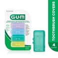 thumbnail image 1 of GUM® Antibacterial Travel Toothbrush Covers, 4 pack, 1 of 6